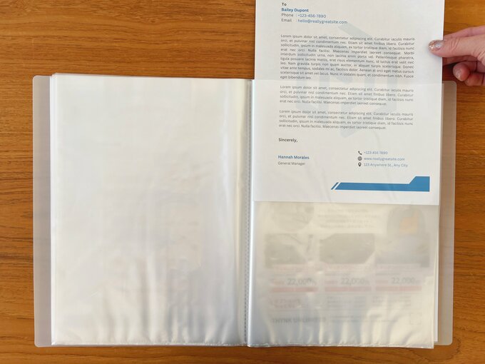 ポケット式ファイル