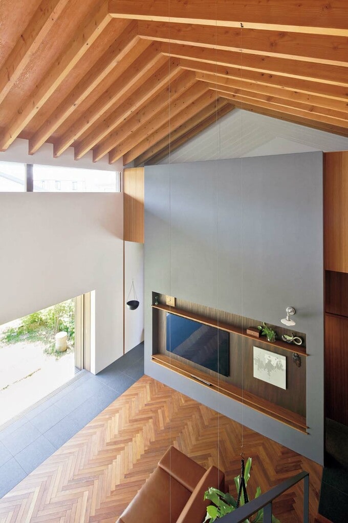 リビングを見下ろしたところ