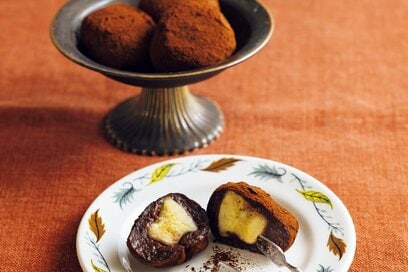 ココアたっぷり！「チョコバナナもち」の簡単レシピ。牛乳を入れてまろやかな口当たりに