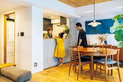 同じマンション内で3度引っ越し、4回リノベーション。住み替えを楽しむ暮らし方