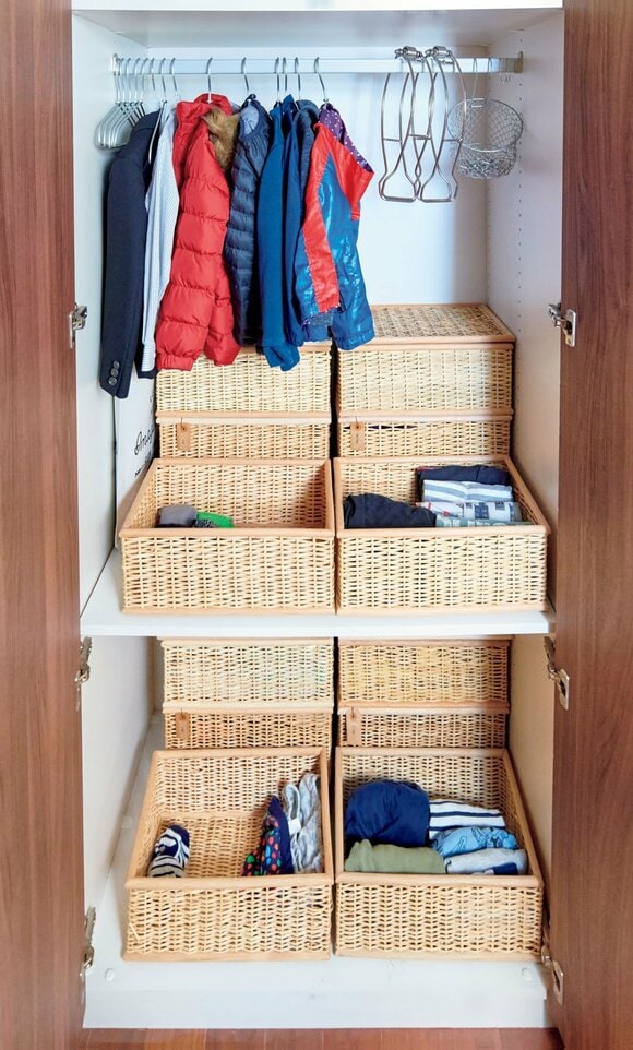 バスケット収納