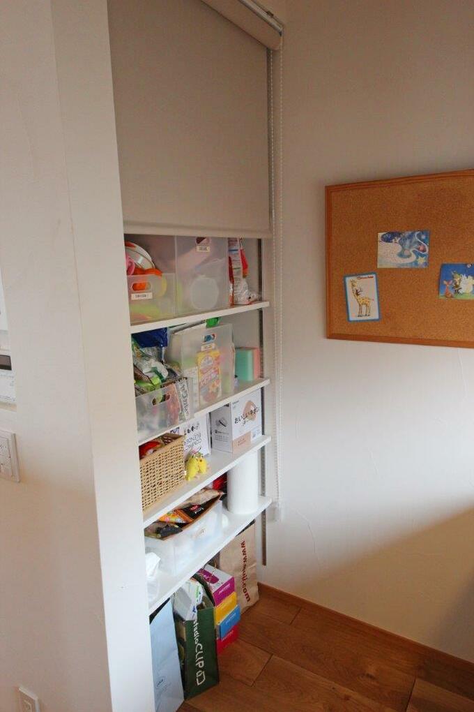 半間幅のパントリー棚
