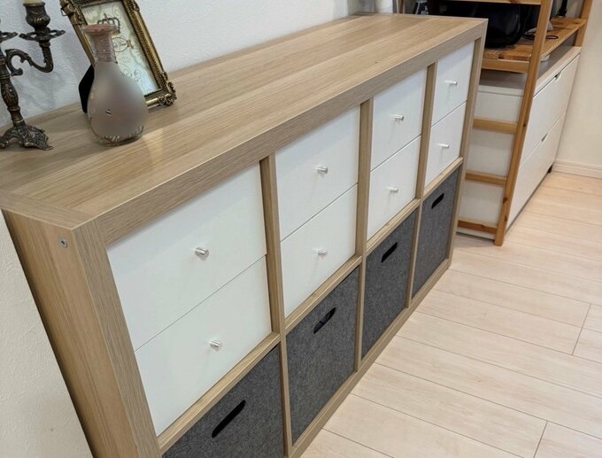 収納の色をそろえる実例