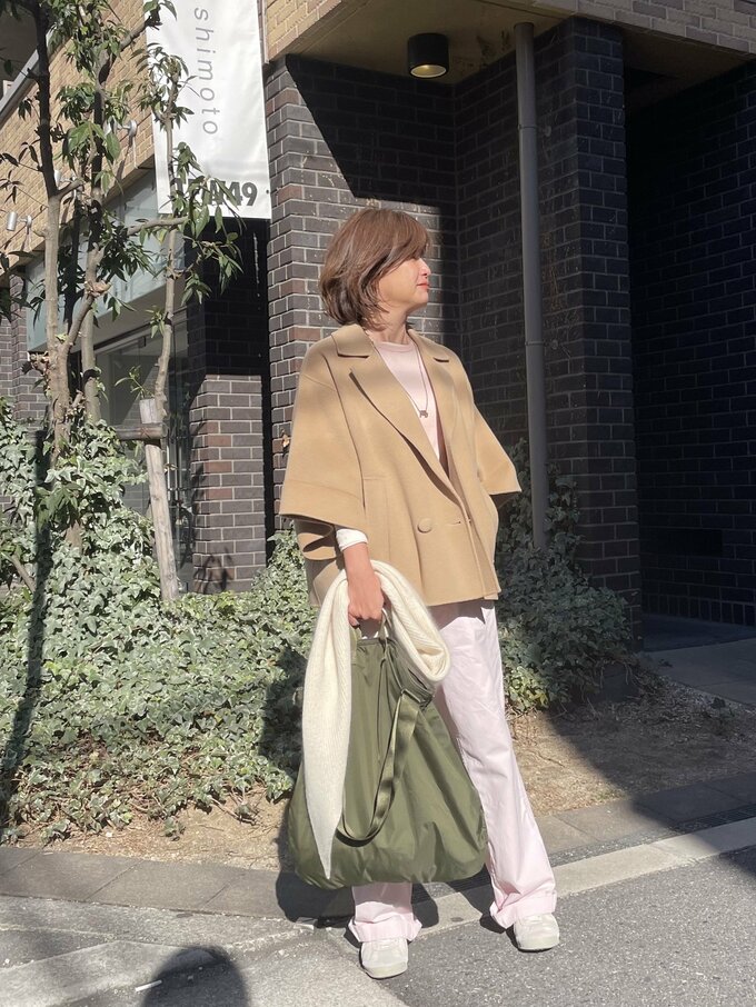 50代ポーターのナイロンバッグを使ったコーデ2