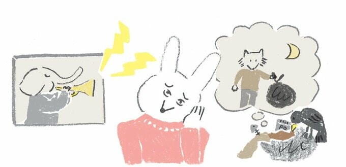 隣人とのトラブルに悩む様子