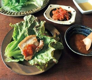 山本ゆりさんの簡単サムギョプサル風。万能タレで肉も野菜もすすむ