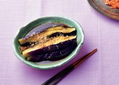 レンジでトロットロ！ショウガが香るナスの煮びたし