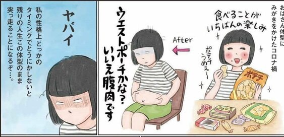 腹についた脂肪に驚愕！家トレーニングを始めた結果…＜体当たり家計改善＞