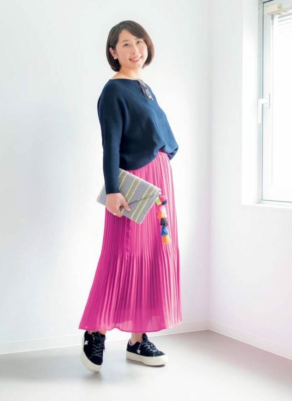 ピンスプリーツカート