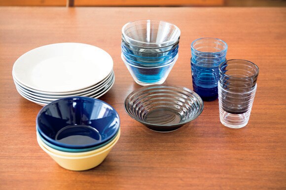 食器やグラスは夫婦が納得したものに限定