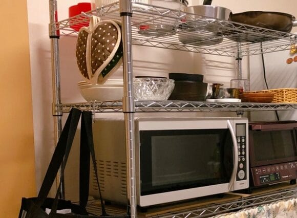 どちらでも簡単に片づけられるキッチンづくりを心がけています