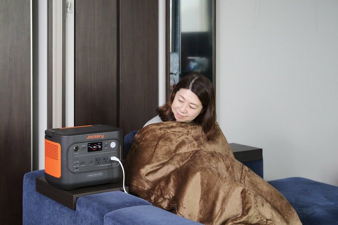 ポータブル電源で電気毛布