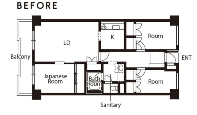 リノベーション後の間取り図