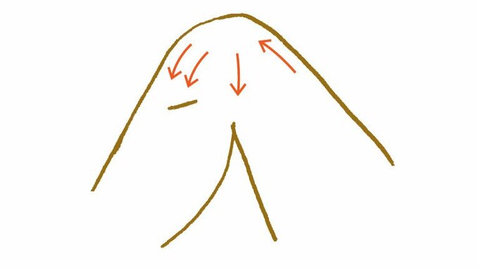 ひざは軽く曲げてから少しずつ丁寧にそる