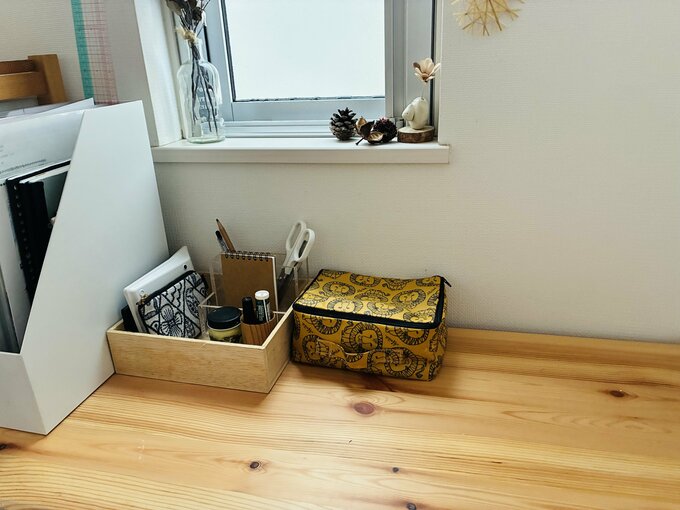 文房具を収納している様子