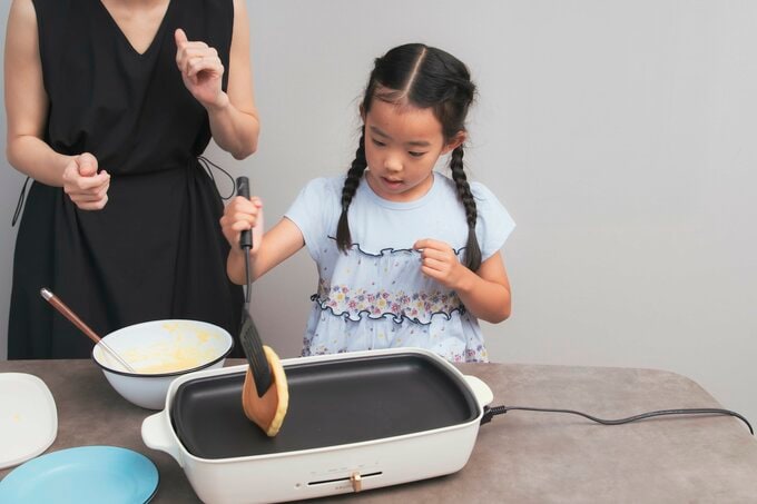ホットケーキづくり