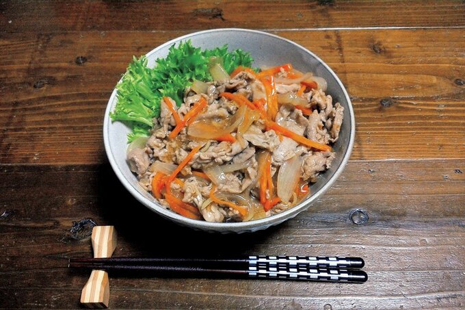 焼肉のタレ漬けをアレンジした和風丼