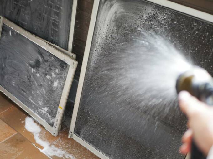 お水で洗い流す