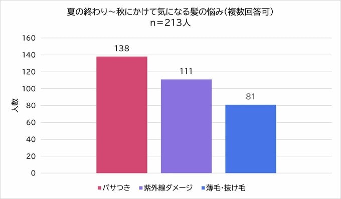 髪悩みに関するアンケート結果