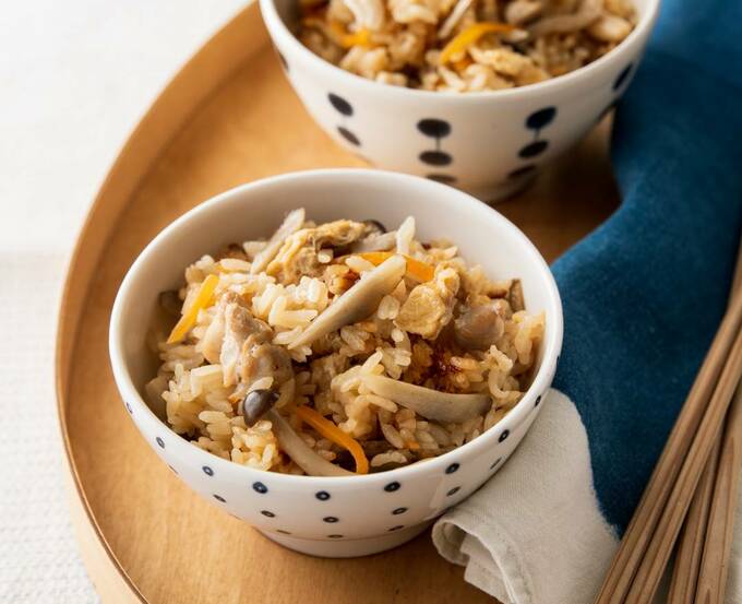 鶏五目の炊き込みご飯