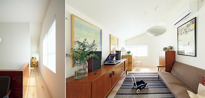 リビングからつながる子ども部屋を見たところ