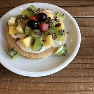 デザートにはパンケーキを
