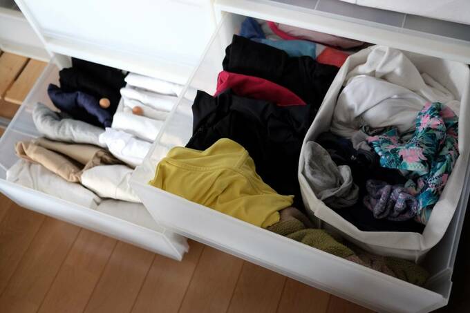 引き出しに服を収納