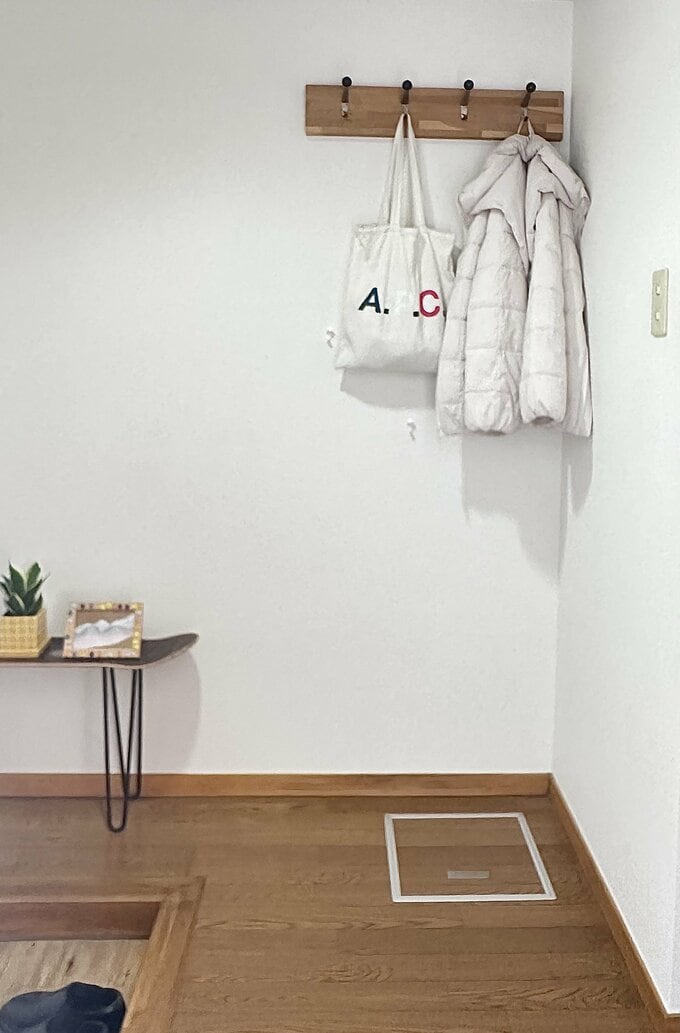 かさもさん玄関のアウターかけ