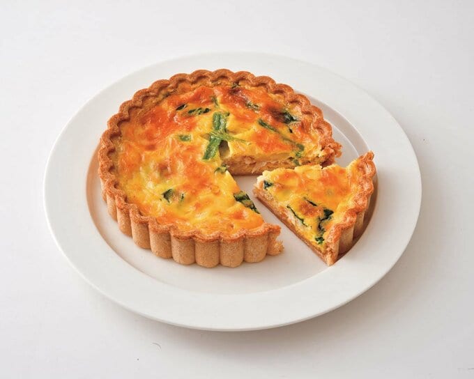 キッシュをカットした様子