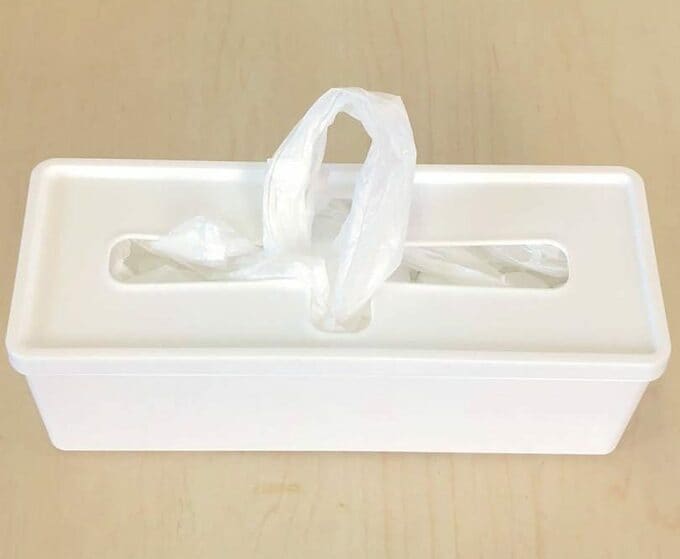 レジ袋の収納の様子