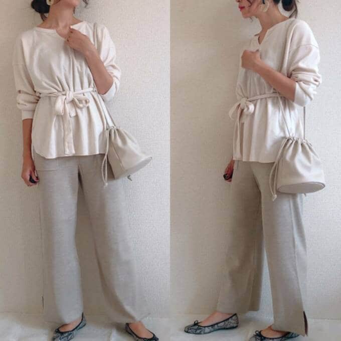 カジュアルなワントーンコーデ