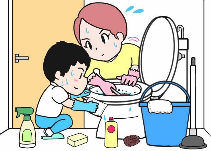 トイレ掃除間違い探し2