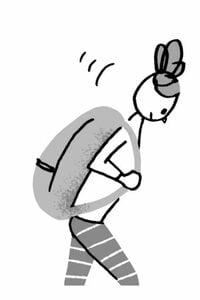 カバンの持ち方