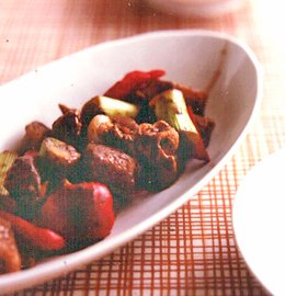 豚肉とこんにゃくの黒コショウ炒め