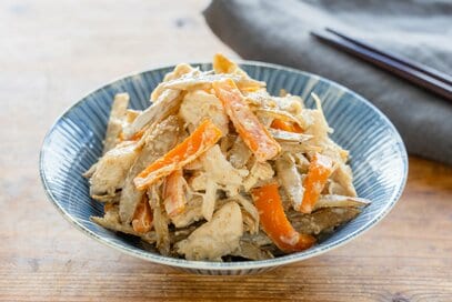 「ゴボウとニンジン」が最高においしい副菜レシピ。電子レンジで簡単・栄養満点