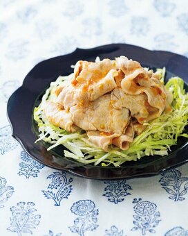 豚しゃぶのめんつゆ漬け。すりおろしトマトでうま味が倍増！