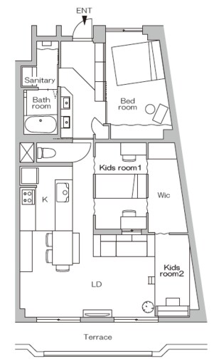 リノベーション後の間取り図