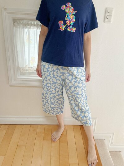 クロップド丈のリラコ