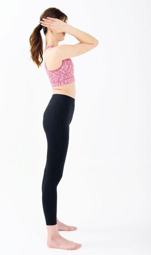 横姿手で顔が見えない状態