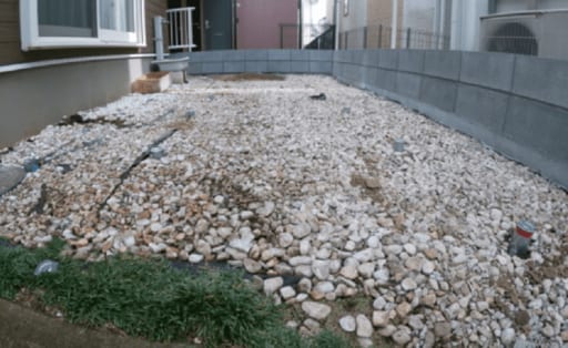 完成したブロック塀