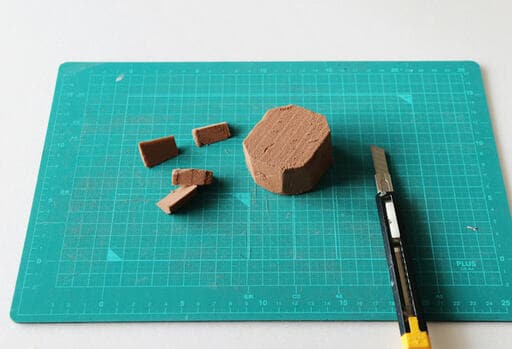 ドライフォームをカットする