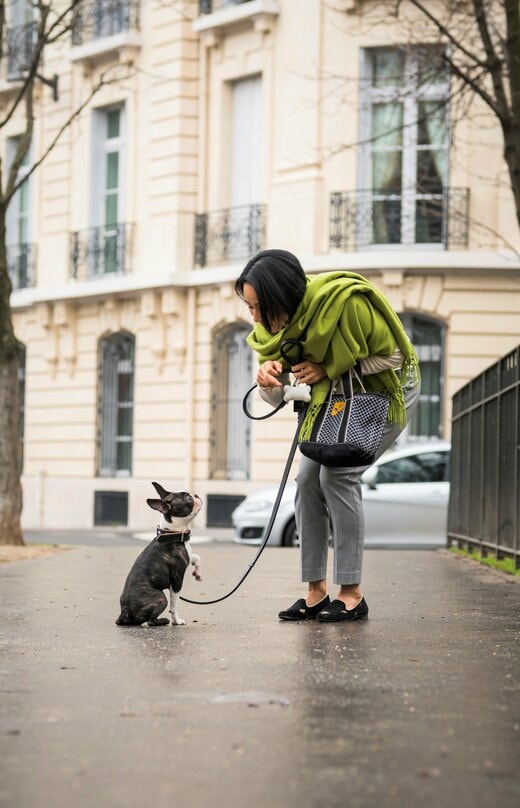 差し色ひとつで寒い冬の日の散歩も楽しみに