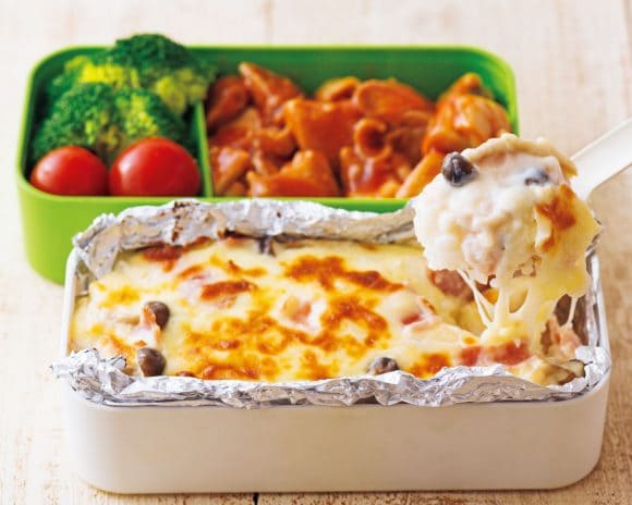 クリームドリアとやみつきチキンのお弁当