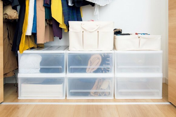 アイテムごとに引き出しを分けて収納