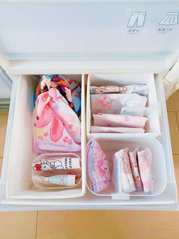 引き出しにハンカチ