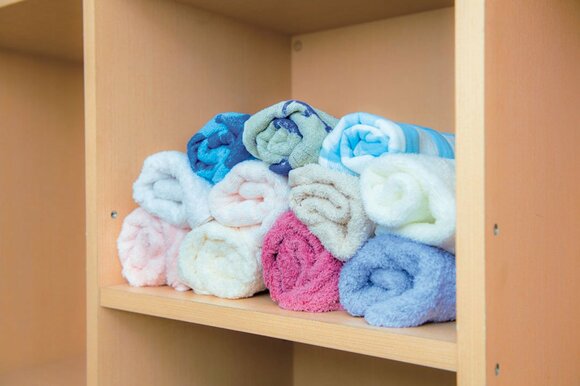 タオル丸めた状態