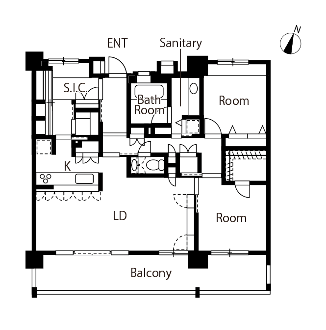 リノベーション後の間取り図