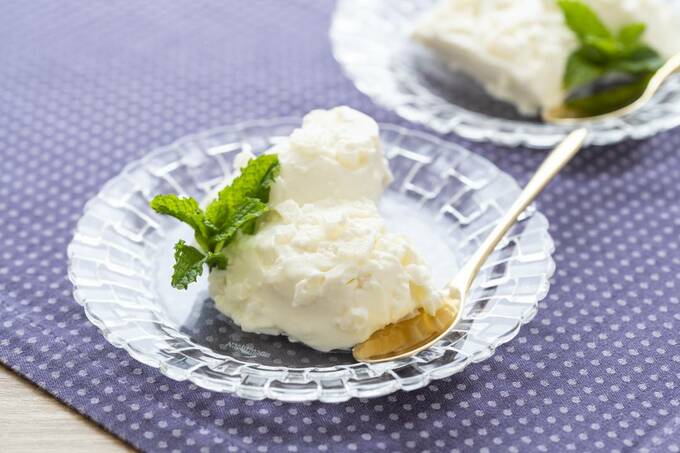 ナシ入りパンナコッタ