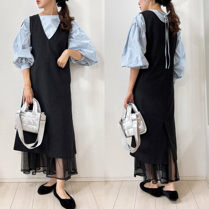 チュールスカート合わせ