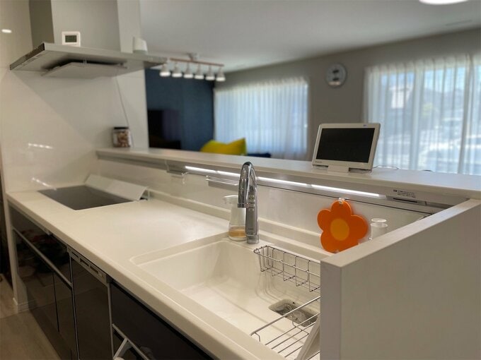 立ち上がり壁がある筆者のキッチン